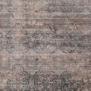 Cambridge Geometric Farmhouse Area Rug Metallic Polyester High-low Pile Living Room