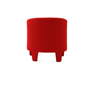 Soho Concept Camilla Lounge Armchair – Elegant, Durable Seating With 5-10 Year Fabric Guarantees, 350 Lbs Capacity Red  Soho-concept-dining-chair-12974