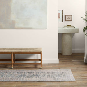 Jaipur Living Canteena Oakley Can01 Rug154731 Powerloomed Machinemade 100% Polyester Traditional Medallion Indoor Rug Gray, Tan 100% Polyester, 100% Polyester Rug154731