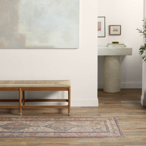 Jaipur Living Canteena Arkansas Can02 Rug154707 Powerloomed Machinemade 100% Polyester Traditional Medallion Indoor Rug Blue, Red 100% Polyester, 100% Polyester Rug154707