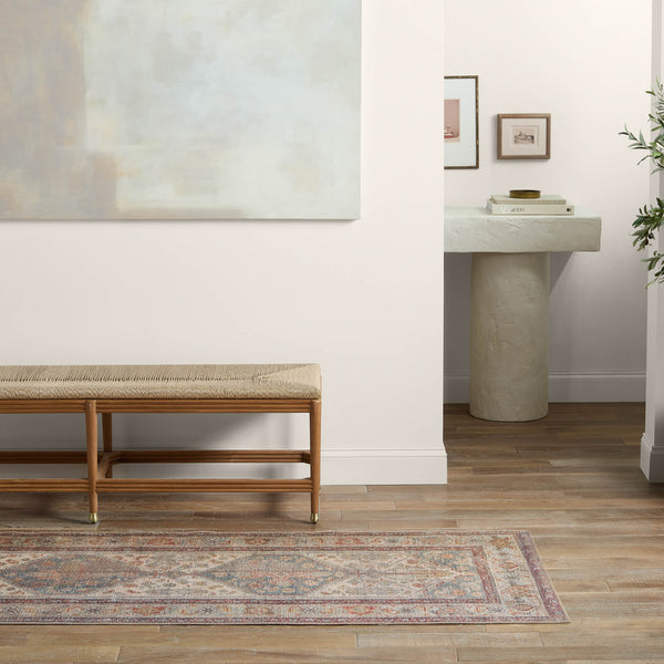 Jaipur Living Canteena Arkansas Can02 Rug154740 Powerloomed Machinemade 100% Polyester Traditional Medallion Indoor Rug Blue, Red 100% Polyester, 100% Polyester Rug154740