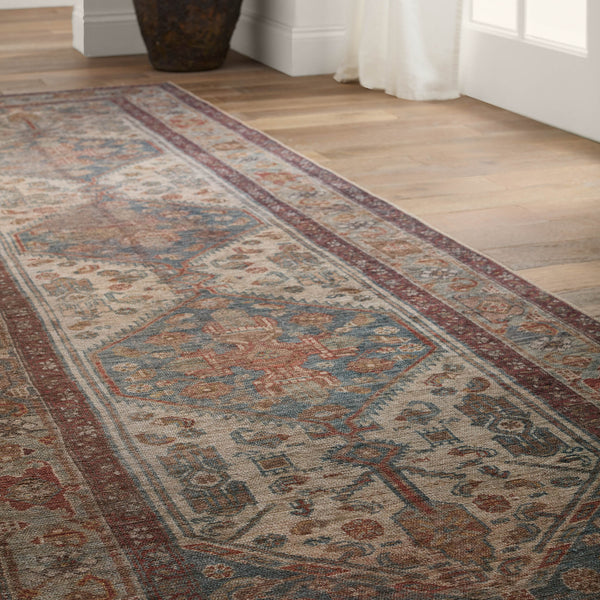 Jaipur Living Canteena Arkansas Can02 Rug155065 Powerloomed Machinemade 100% Polyester Traditional Medallion Indoor Rug Blue, Red 100% Polyester, 100% Polyester Rug155065