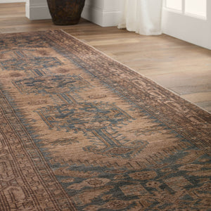 Jaipur Living Canteena Reeves Can03 Rug154754 Powerloomed Machinemade 100% Polyester Traditional Medallion Indoor Rug Brown, Blue 100% Polyester, 100% Polyester Rug154754