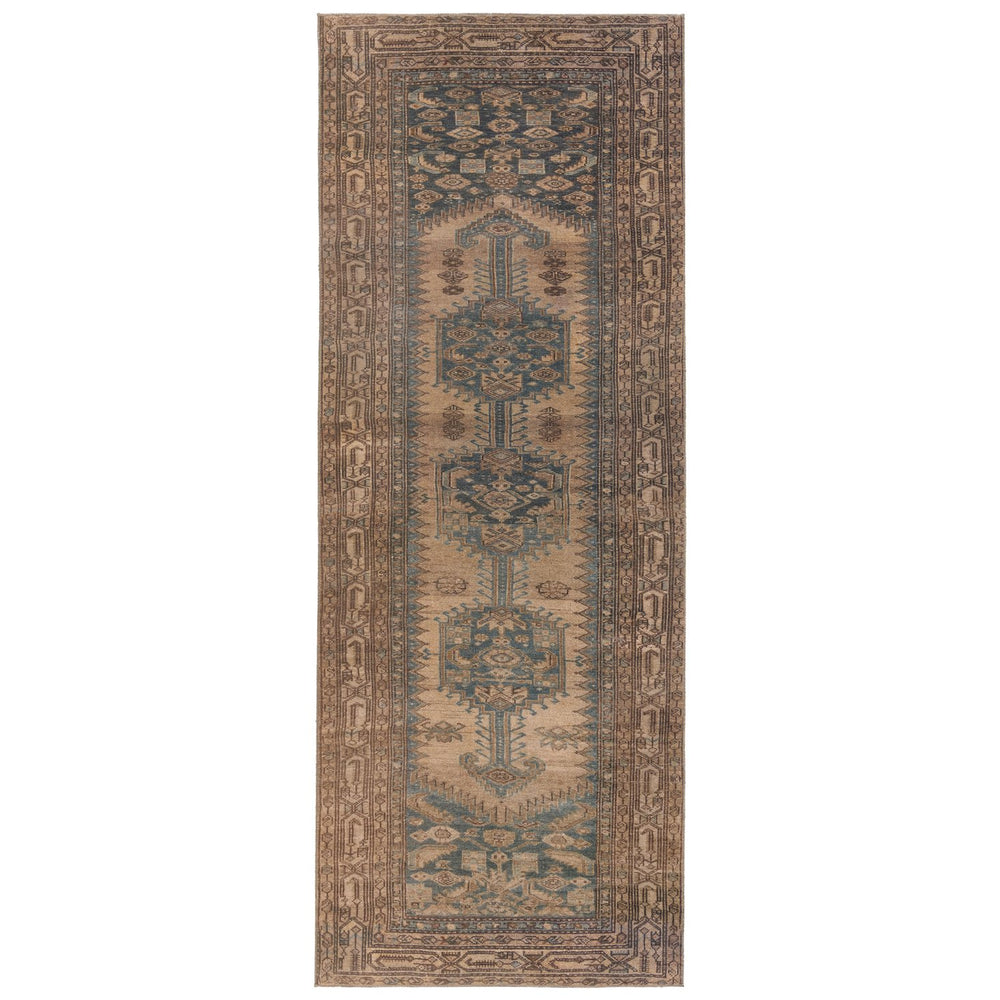 Jaipur Living Canteena Reeves Can03 Rug155058 Powerloomed Machinemade 100% Polyester Traditional Medallion Indoor Rug Brown, Blue 100% Polyester, 100% Polyester Rug155058