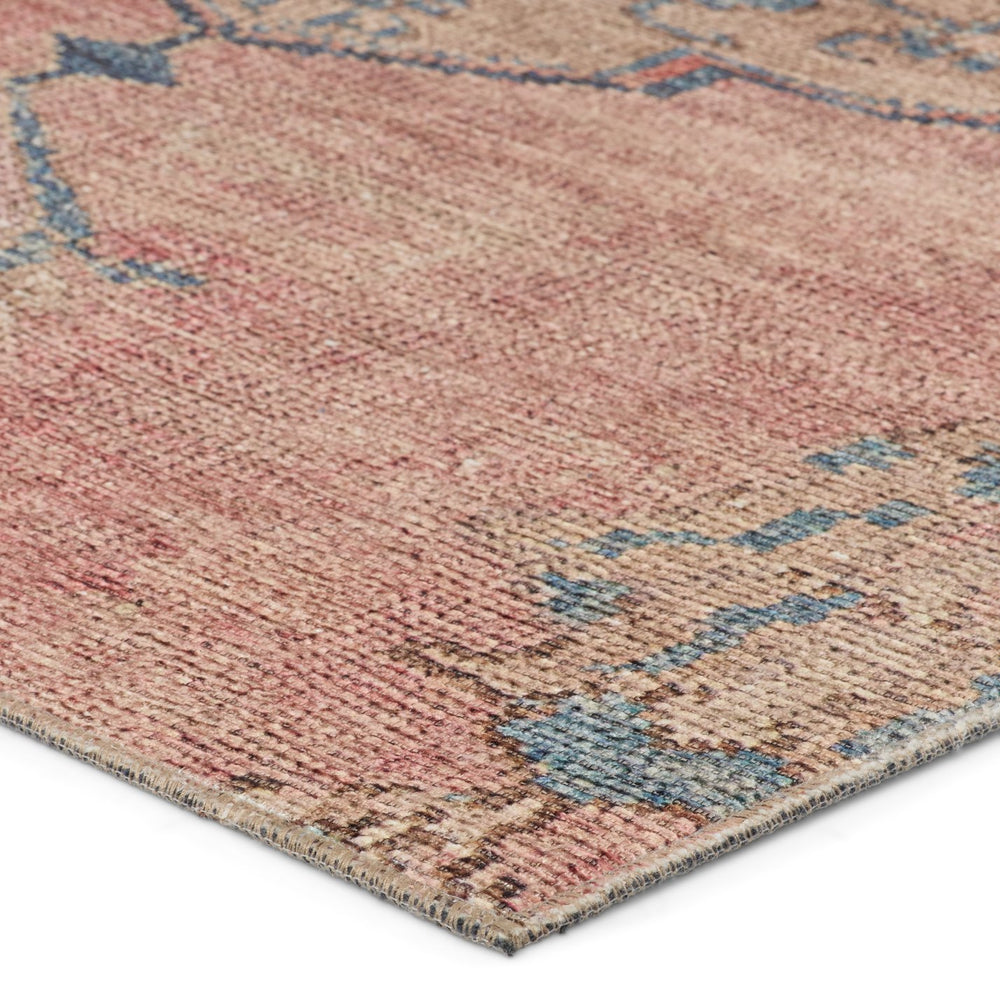 Jaipur Living Canteena Clanton Can04 Rug154771 Powerloomed Machinemade 100% Polyester Traditional Medallion Indoor Rug Pink, Blue 100% Polyester, 100% Polyester Rug154771