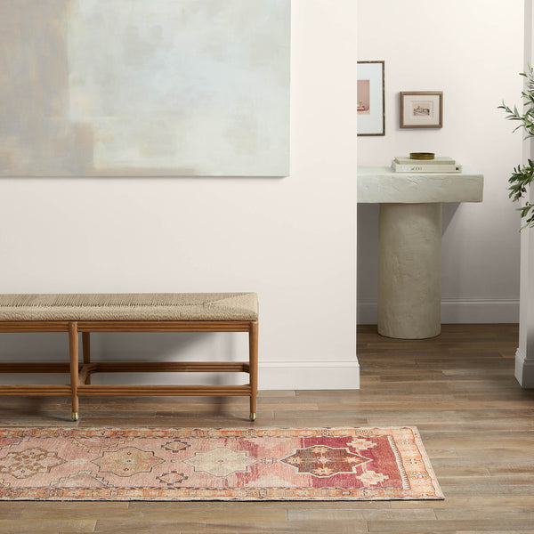 Jaipur Living Canteena Jesse Can05 Rug154756 Powerloomed Machinemade 100% Polyester Traditional Medallion Indoor Rug Orange, Pink 100% Polyester, 100% Polyester Rug154756