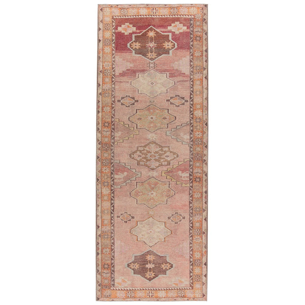 Jaipur Living Canteena Jesse Can05 Rug154756 Powerloomed Machinemade 100% Polyester Traditional Medallion Indoor Rug Orange, Pink 100% Polyester, 100% Polyester Rug154756