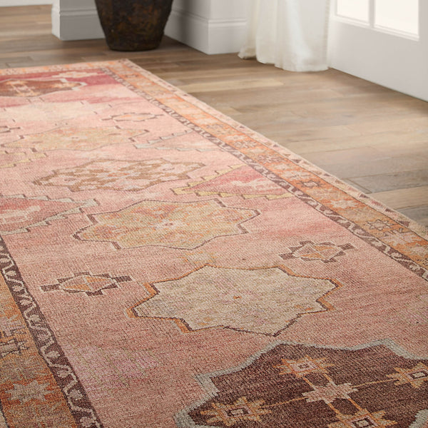 Jaipur Living Canteena Jesse Can05 Rug155068 Powerloomed Machinemade 100% Polyester Traditional Medallion Indoor Rug Orange, Pink 100% Polyester, 100% Polyester Rug155068