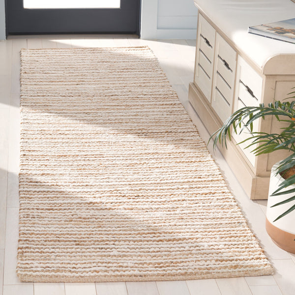 Safavieh Cape Stylish Handwoven Rug - Contemporary Design Meets Traditional Craftsmanship For Timeless Elegance Natural ,Ivory 35% Jute,35% Canvas,30% Cotton Cap151a-3