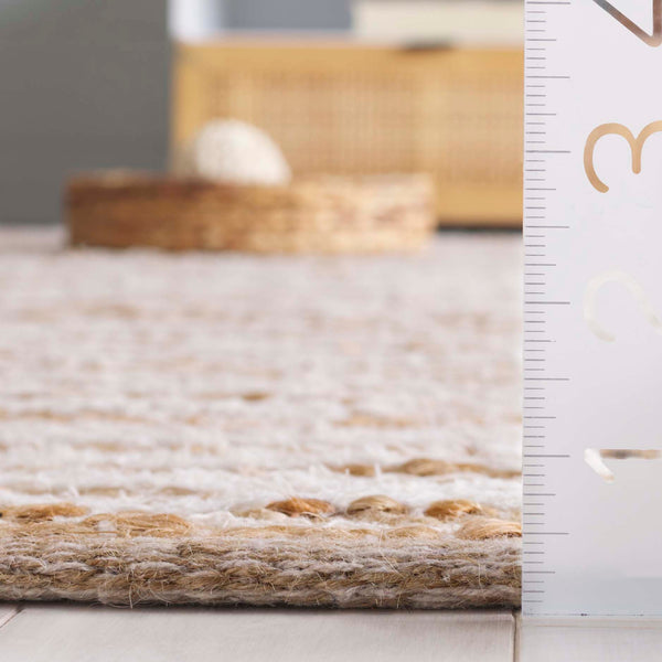 Safavieh Cape Stylish Handwoven Rug - Contemporary Design Meets Traditional Craftsmanship For Timeless Elegance Natural ,Ivory 35% Jute,35% Canvas,30% Cotton Cap151a-3