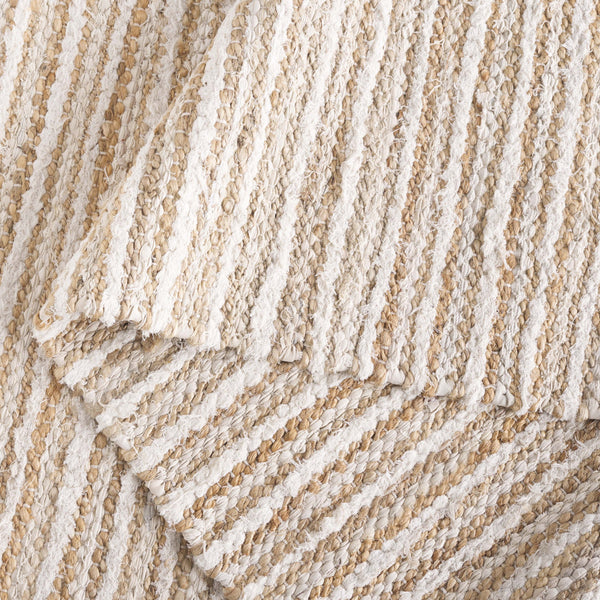 Safavieh Cape Stylish Handwoven Rug - Contemporary Design Meets Traditional Craftsmanship For Timeless Elegance Natural ,Ivory 35% Jute,35% Canvas,30% Cotton Cap151a-3