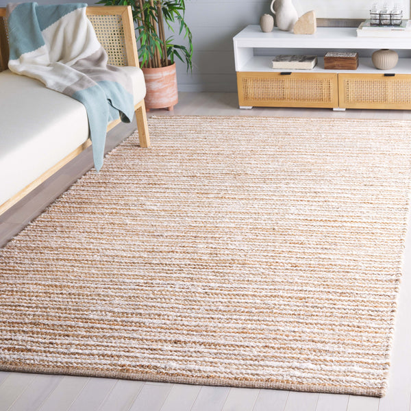 Safavieh Cape Stylish Handwoven Rug - Contemporary Design Meets Traditional Craftsmanship For Timeless Elegance Natural ,Ivory 35% Jute,35% Canvas,30% Cotton Cap151a-3