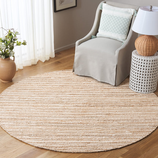 Safavieh Cape Stylish Handwoven Rug - Contemporary Design Meets Traditional Craftsmanship For Timeless Elegance Natural ,Ivory 35% Jute,35% Canvas,30% Cotton Cap151a-3