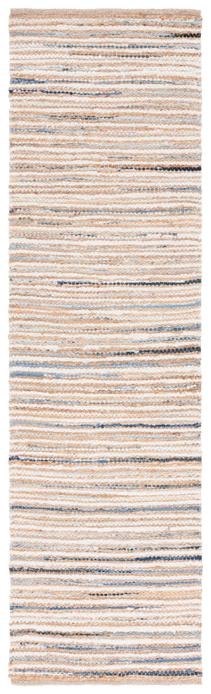 Safavieh Cape Stylish Handwoven Rug - Contemporary Design Meets Traditional Craftsmanship For Timeless Elegance Natural ,Light Blue 35% Jute,35% Canvas,30% Cotton Cap151l-6sq