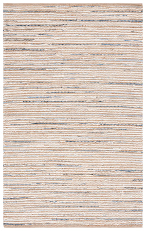 Safavieh Cape Stylish Handwoven Rug - Contemporary Design Meets Traditional Craftsmanship For Timeless Elegance Natural ,Light Blue 35% Jute,35% Canvas,30% Cotton Cap151l-6sq