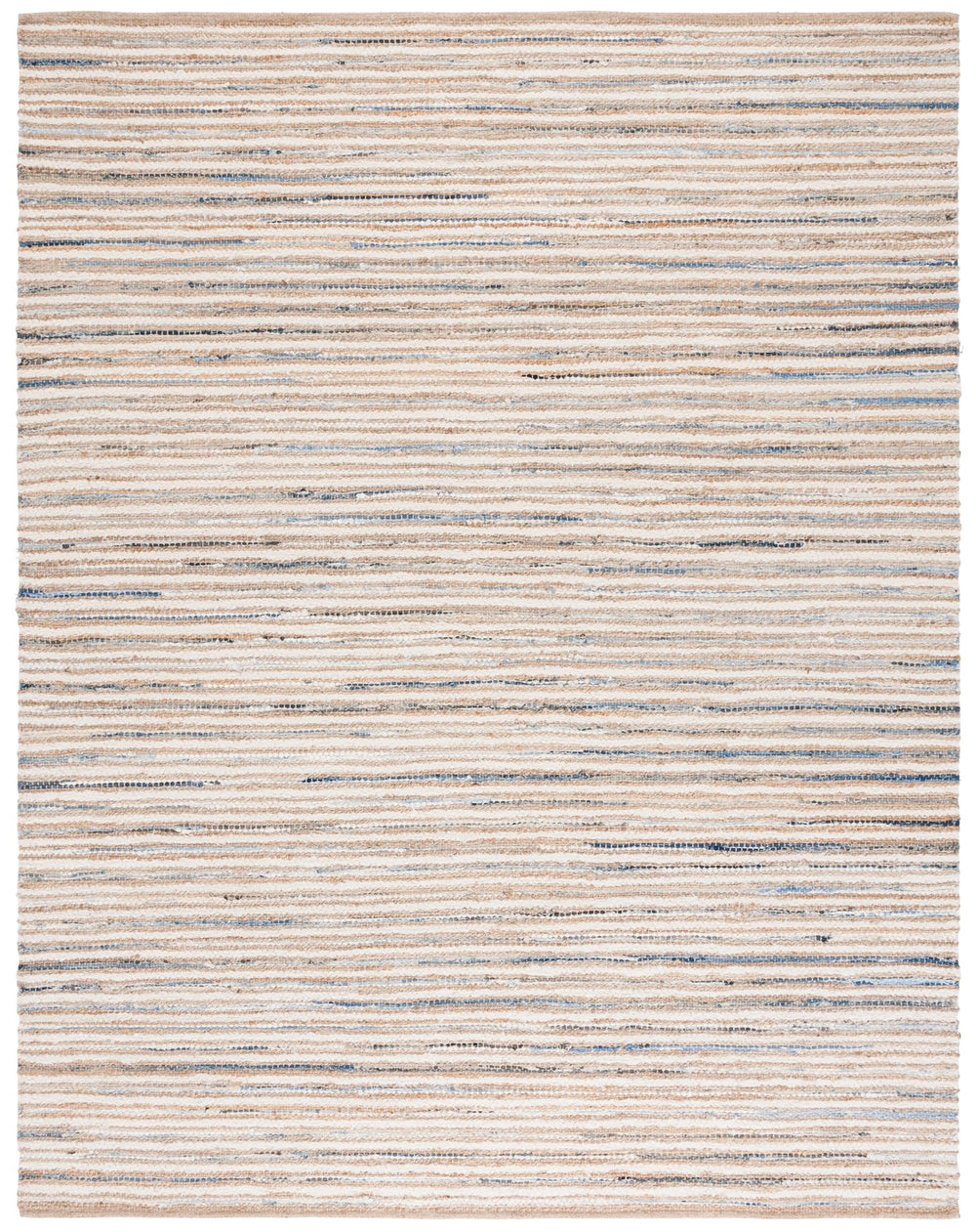 Safavieh Cape Stylish Handwoven Rug - Contemporary Design Meets Traditional Craftsmanship For Timeless Elegance Natural ,Light Blue 35% Jute,35% Canvas,30% Cotton Cap151l-6sq