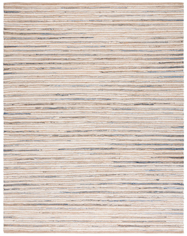 Safavieh Cape Stylish Handwoven Rug - Contemporary Design Meets Traditional Craftsmanship For Timeless Elegance Natural ,Light Blue 35% Jute,35% Canvas,30% Cotton Cap151l-6sq