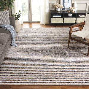 Safavieh Cape Stylish Handwoven Rug - Contemporary Design Meets Traditional Craftsmanship For Timeless Elegance Natural ,Navy 35% Jute,35% Canvas,30% Cotton Cap151n-8
