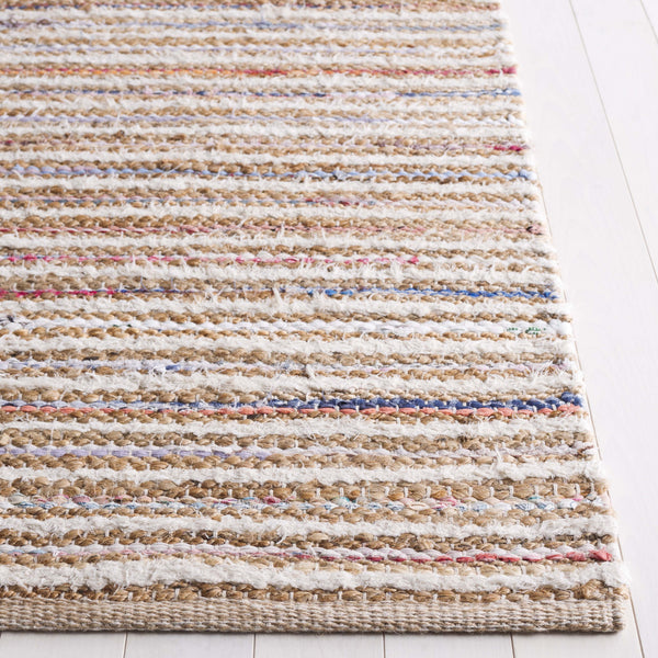 Safavieh Cape Stylish Handwoven Rug - Contemporary Design Meets Traditional Craftsmanship For Timeless Elegance Natural ,Rust 35% Jute,35% Canvas,30% Cotton Cap151p-6r