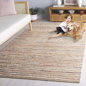 Safavieh Cape Stylish Handwoven Rug - Contemporary Design Meets Traditional Craftsmanship For Timeless Elegance Natural ,Rust 35% Jute,35% Canvas,30% Cotton Cap151p-6r