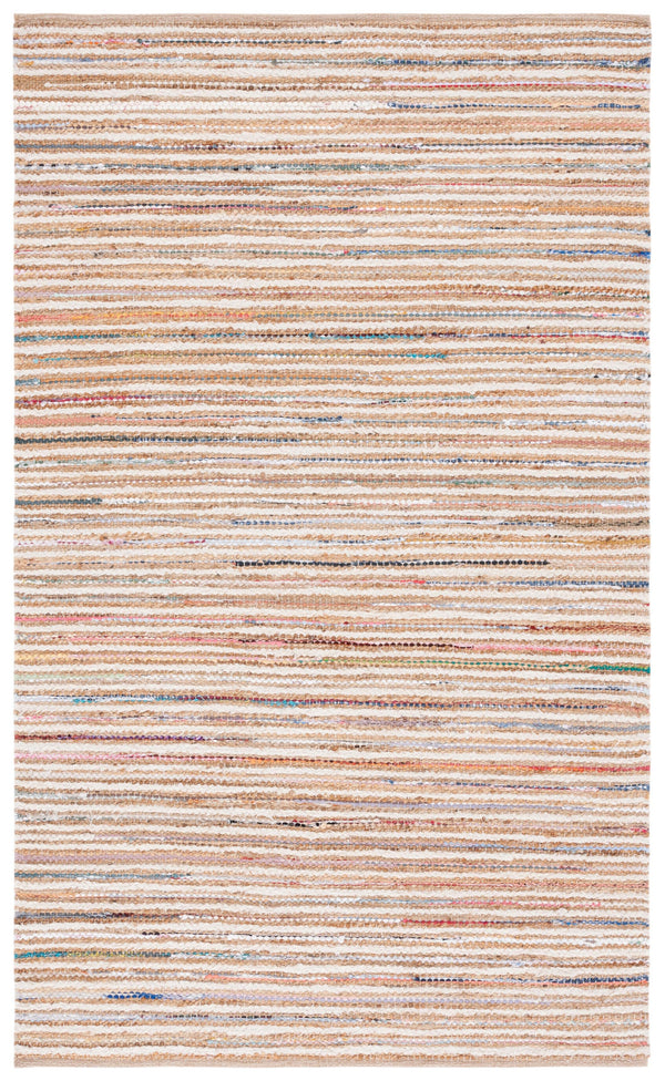 Safavieh Cape Stylish Handwoven Rug - Contemporary Design Meets Traditional Craftsmanship For Timeless Elegance Natural ,Rust 35% Jute,35% Canvas,30% Cotton Cap151p-6r