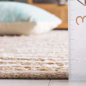 Safavieh Cape Stylish Handwoven Rug - Contemporary Design Meets Traditional Craftsmanship For Timeless Elegance Natural ,Green 35% Jute,35% Canvas,30% Cotton Cap151y-8