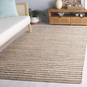 Safavieh Cape Stylish Handwoven Rug - Contemporary Design Meets Traditional Craftsmanship For Timeless Elegance Natural ,Green 35% Jute,35% Canvas,30% Cotton Cap151y-8