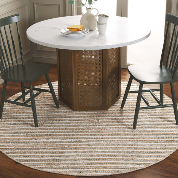 Safavieh Cape Stylish Handwoven Rug - Contemporary Design Meets Traditional Craftsmanship For Timeless Elegance Natural ,Green 35% Jute,35% Canvas,30% Cotton Cap151y-8