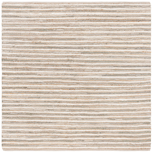 Safavieh Cape Stylish Handwoven Rug - Contemporary Design Meets Traditional Craftsmanship For Timeless Elegance Natural ,Green 35% Jute,35% Canvas,30% Cotton Cap151y-8