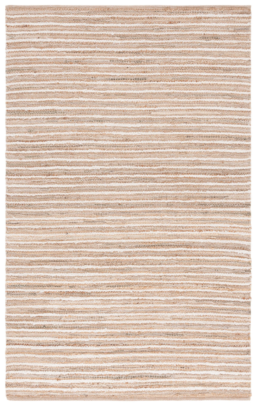 Safavieh Cape Cod Handwoven Area Rug – Modern Minimalist Stripe Design For Elegant Home Decor With Comfort Natural ,Beige 35% Jute,35% Canvas,30% Cotton Cap152b-3