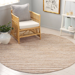 Safavieh Cape Cod Handwoven Area Rug – Modern Minimalist Stripe Design For Elegant Home Decor With Comfort Natural ,Beige 35% Jute,35% Canvas,30% Cotton Cap152b-3