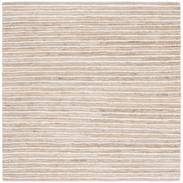 Safavieh Cape Cod Handwoven Area Rug – Modern Minimalist Stripe Design For Elegant Home Decor With Comfort Natural ,Beige 35% Jute,35% Canvas,30% Cotton Cap152b-3