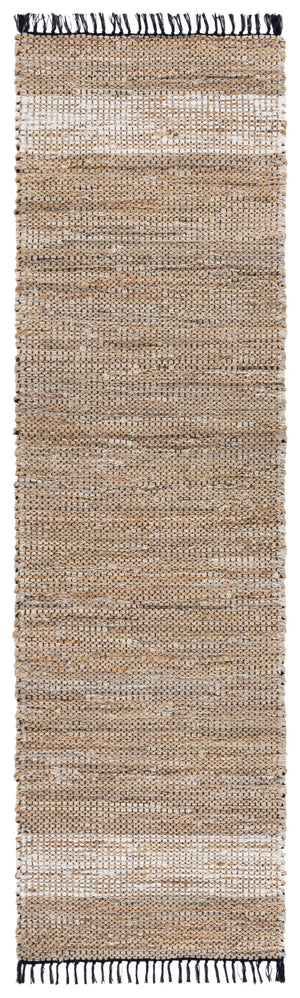 Safavieh Cape Neutral Beige Hand-Woven Coastal Area Rug With Fringe, Durable Denim-Jute-Cotton Blend Luxury 5'-0" x 8'-0" CAP153B-5