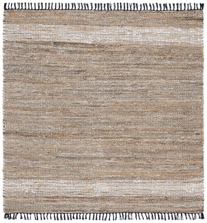 Safavieh Cape Handwoven Beige Area Rug With Fringe, Coastal-Inspired Mixed-Weave Texture For Layered Warmth 4'-0" x 6'-0" CAP153B-4
