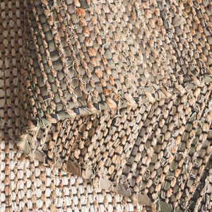 Safavieh Cape Coastal Handwoven Small Rectangle Rug In Green-Beige Gradient With Tassel Fringe, Durable Artisanal Fibers 3'-0" x 5'-0" CAP153Y-3