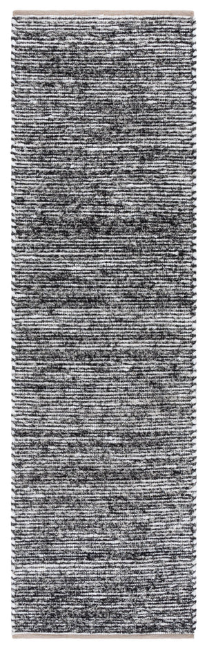 Safavieh Cape Cod Handwoven Ivory And Black Abstract Area Rug — Artisanal Texture, Low-Profile Plush, Durable Classic 6'-0" x 6'-0" CAP154A-6SQ