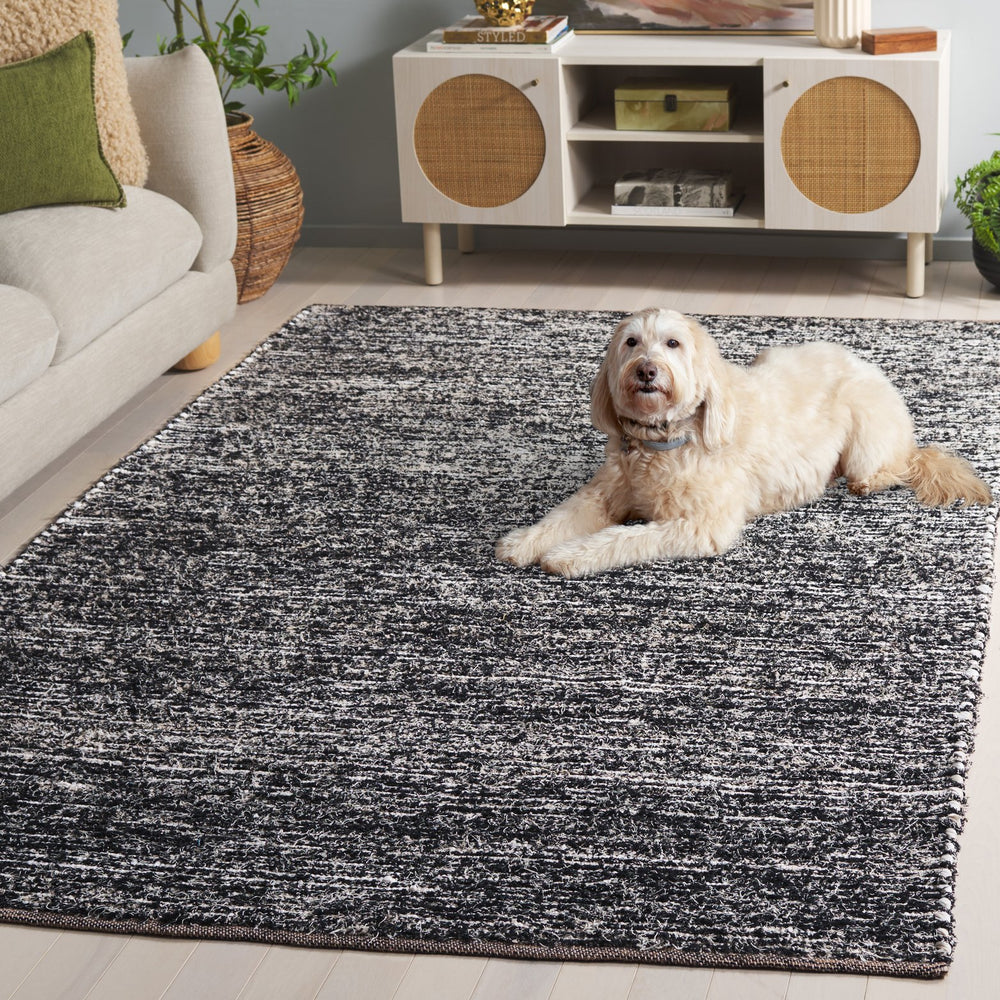 Safavieh Cape Cod Handwoven Ivory And Black Runner Rug — Low-Profile Durable Design For Elegant Hallways And Entryways 2'-3" x 8'-0" CAP154A-28