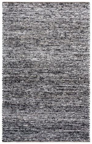 Safavieh Cape Handcrafted Ivory And Black Abstract Area Rug — Low-Profile 3/8" Pile, Durable Soft Blend Finish 6'-0" x 9'-0" CAP154A-6