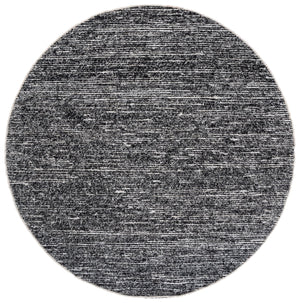Safavieh Cape Cod Handwoven Ivory And Black Abstract Area Rug — Artisanal Texture, Low-Profile Plush, Durable Classic 6'-0" x 6'-0" CAP154A-6SQ