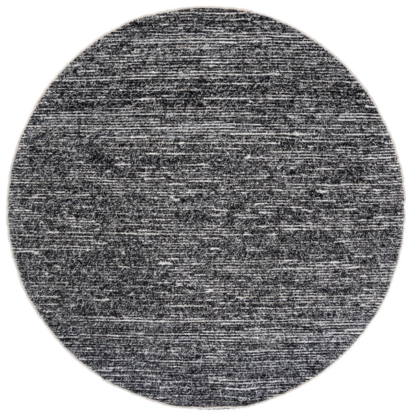 Safavieh Cape Cod Handwoven Ivory And Black Abstract Area Rug — Artisanal Texture, Low-Profile Plush, Durable Classic 6'-0" x 6'-0" CAP154A-6SQ