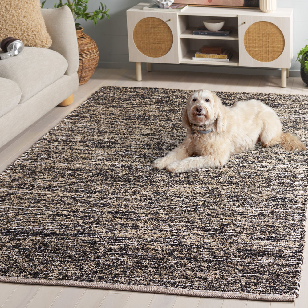 Safavieh Cape Handwoven Beige & Black Runner Rug — Low-Profile 3/8" Pile, Durable Cotton-Poly Blend, Modern Hallway Style 2'-3" x 8'-0" CAP154B-28