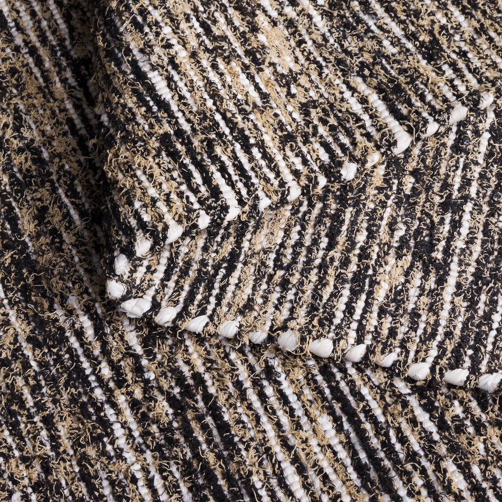 Safavieh Cape Handwoven Beige & Black Runner Rug — Low-Profile 3/8" Pile, Durable Cotton-Poly Blend, Modern Hallway Style 2'-3" x 8'-0" CAP154B-28