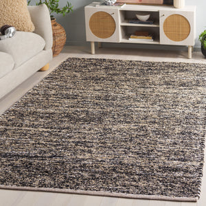 Safavieh Cape Handwoven Beige And Black Area Rug, Low-Profile Durability, Contemporary Abstract Style For Rooms 4'-0" x 6'-0" CAP154B-4