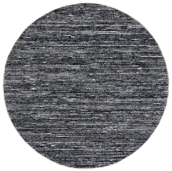 Safavieh Cape Handwoven Grey And Black Square Rug, Low 3/8" Pile, Modern Abstract Design For High-Traffic Spaces 6'-0" x 6'-0" CAP154F-6SQ