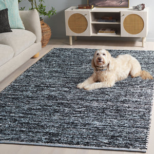 Safavieh Cape Handwoven Light Blue & Black Area Rug — Coastal-Modern Small Rectangular Accent For Living Rooms, Bedrooms 3'-0" x 5'-0" CAP154J-3