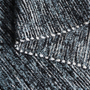 Safavieh Cape Handwoven Light Blue & Black Area Rug — Coastal-Modern Small Rectangular Accent For Living Rooms, Bedrooms 3'-0" x 5'-0" CAP154J-3