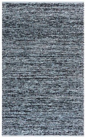 Safavieh Cape Cod Handwoven Contemporary Rug In Light Blue And Black—Low Plush, Durable, Modern Focal Point 8'-0" x 10'-0" CAP154J-8