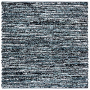 Safavieh Cape Woven Light Blue Rug With Black Accents — Handwoven Low-Profile Pile, Durable Modern Area Rug For High-Traffic Spaces 4'-0" x 6'-0" CAP154J-4