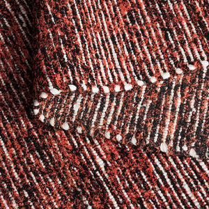 Safavieh Cape Handwoven Orange And Black Modern Area Rug — Low-Profile 3/8" Pile, Durable Stain-Resistant Blend 4'-0" x 6'-0" CAP154P-4