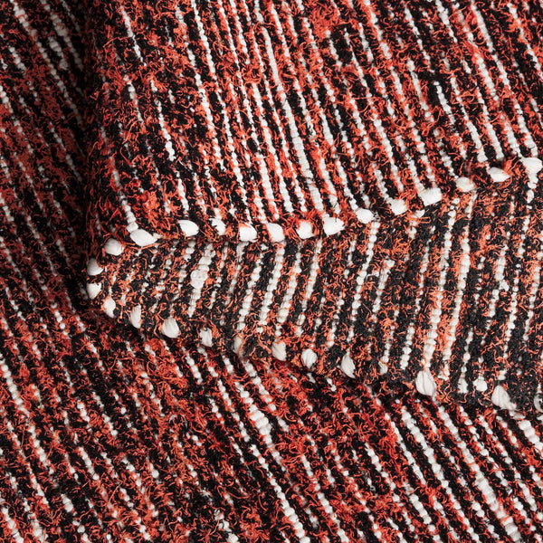 Safavieh Cape Handwoven Abstract Area Rug In Vibrant Orange And Black — Low-Profile Durability, Modern Flair 8'-0" x 10'-0" CAP154P-8